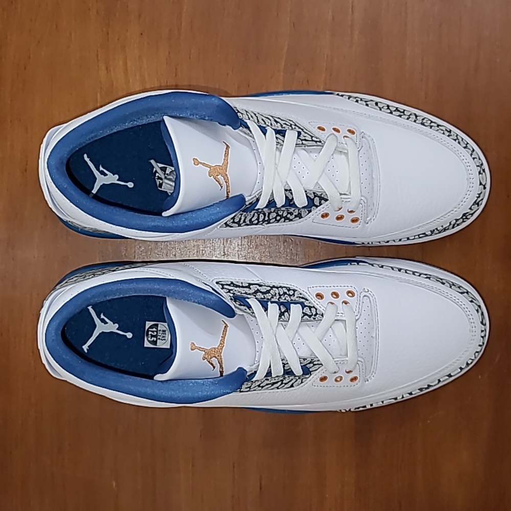Air Jordan 3 Retro Washington Wizards Blue Copper Men Sneaker CT8532-148 Sz 12.5 - Picture 14 of 17